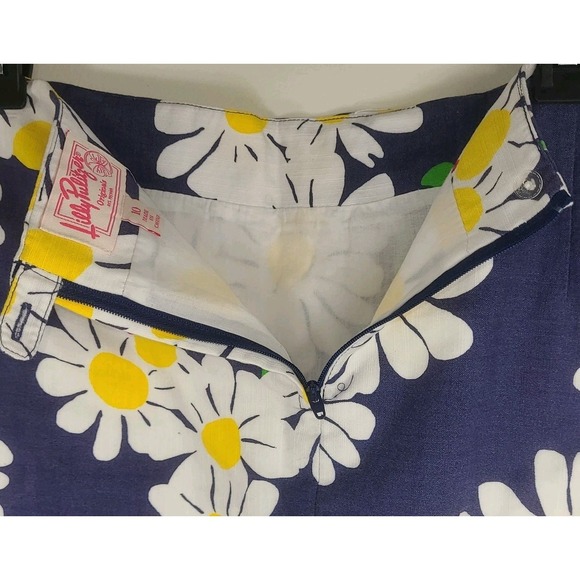 Lilly Pulitzer Originals Skirt Women's 10 | Rare Retired Daisy Floral Print, EUC - Picture 4 of 9